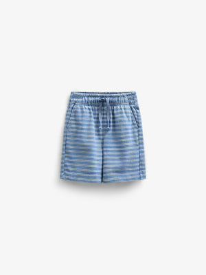 Striped Jersey Shorts - Tween - Dusty Blue | 101184 Otto