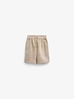 Textured Woven Cotton Shorts - Kids - Sand | 101197 Walter