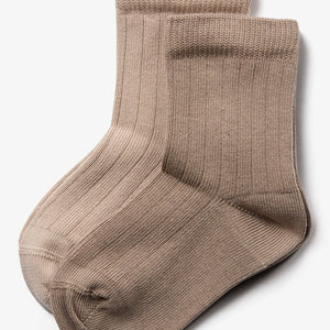 Socks 2-pack - Little - Moonlight/Dark Beige