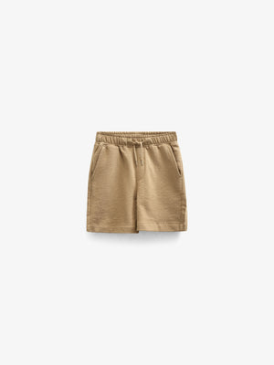 Textured Jersey Shorts - Kids - Khaki | 101221 Sonny