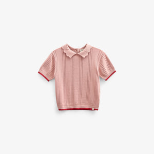 Rose knitted Polo - Tween - Rose | 101242 Helena