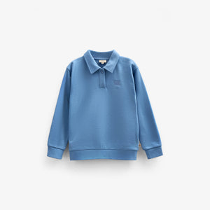 Polo Sweatshirt - Kids - Dusty Blue | 101253 Carter
