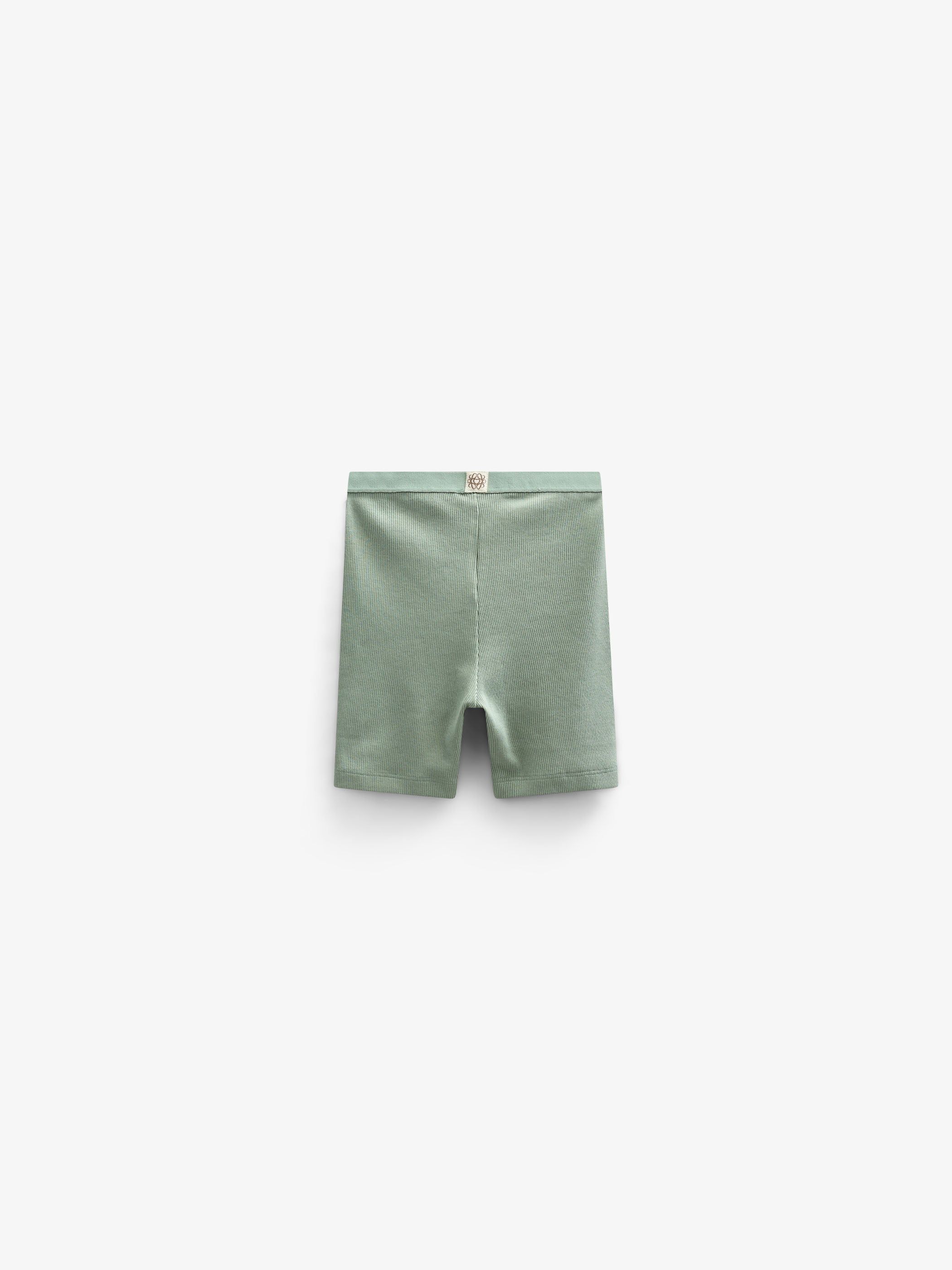 Modal Rib Short Tights - Kids - Dusty Green | 101318 Lottie