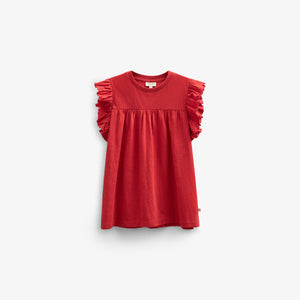 Jersey Blouse - Kids - Cherry Red | 101328 Lucia
