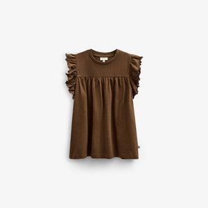 Jersey Blouse - Kids - Dark Brown | 101332 Lucia