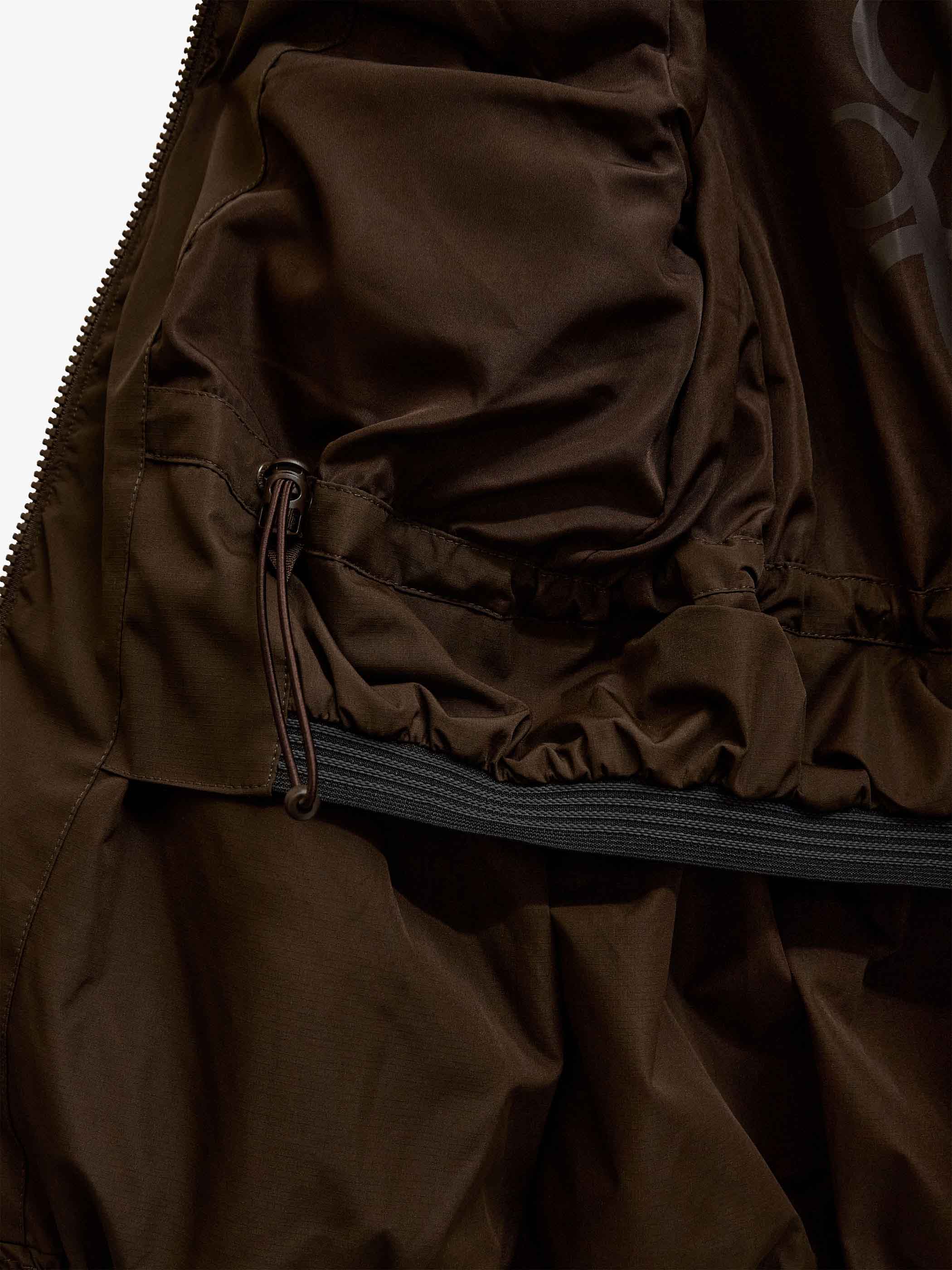 Winter Puffer Jacket with Drawstring - Tween - Dark Brown | 101414 Elenor