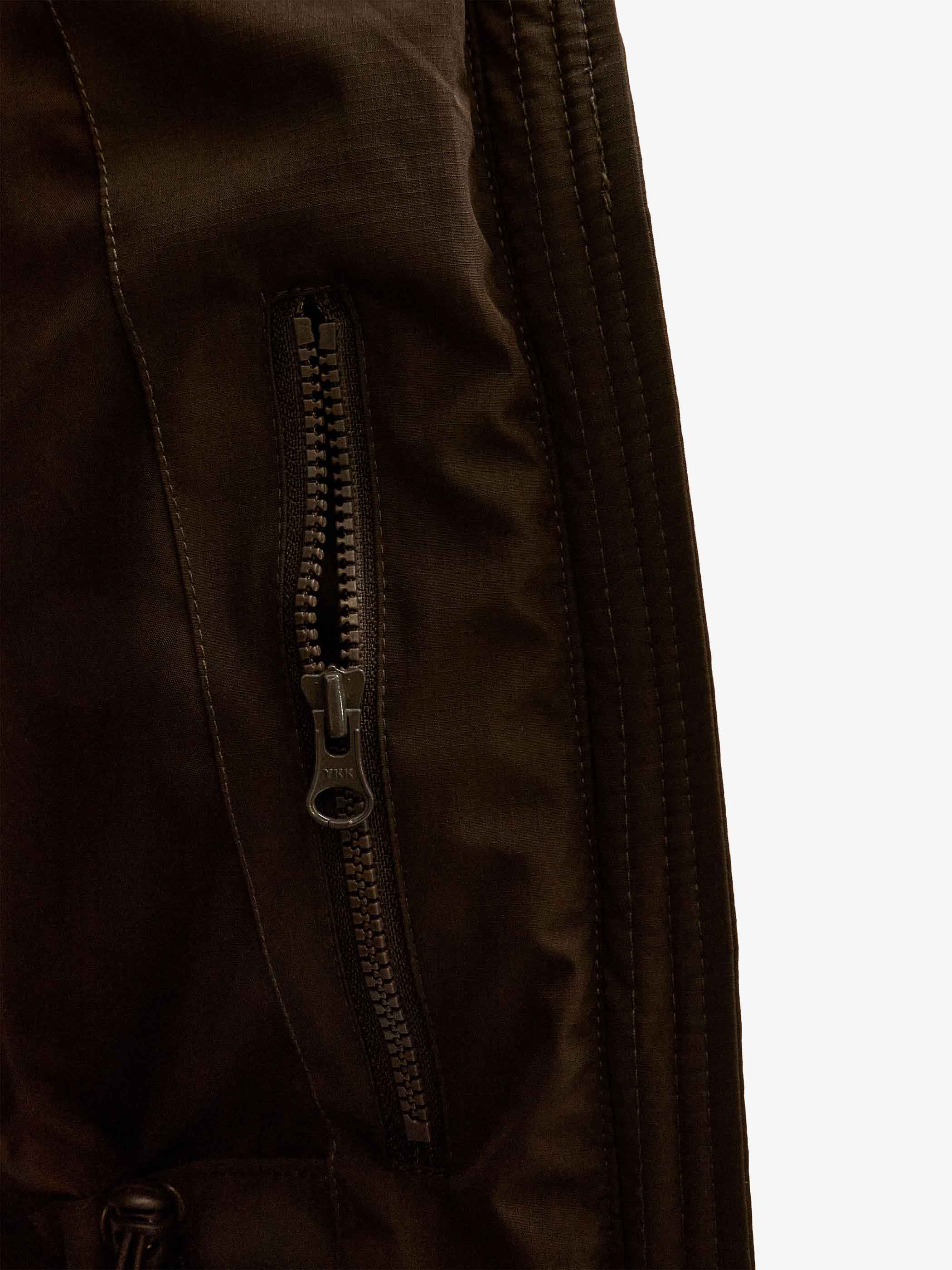 Winter Puffer Jacket with Drawstring - Kids - Dark Brown | 101413 Elenor
