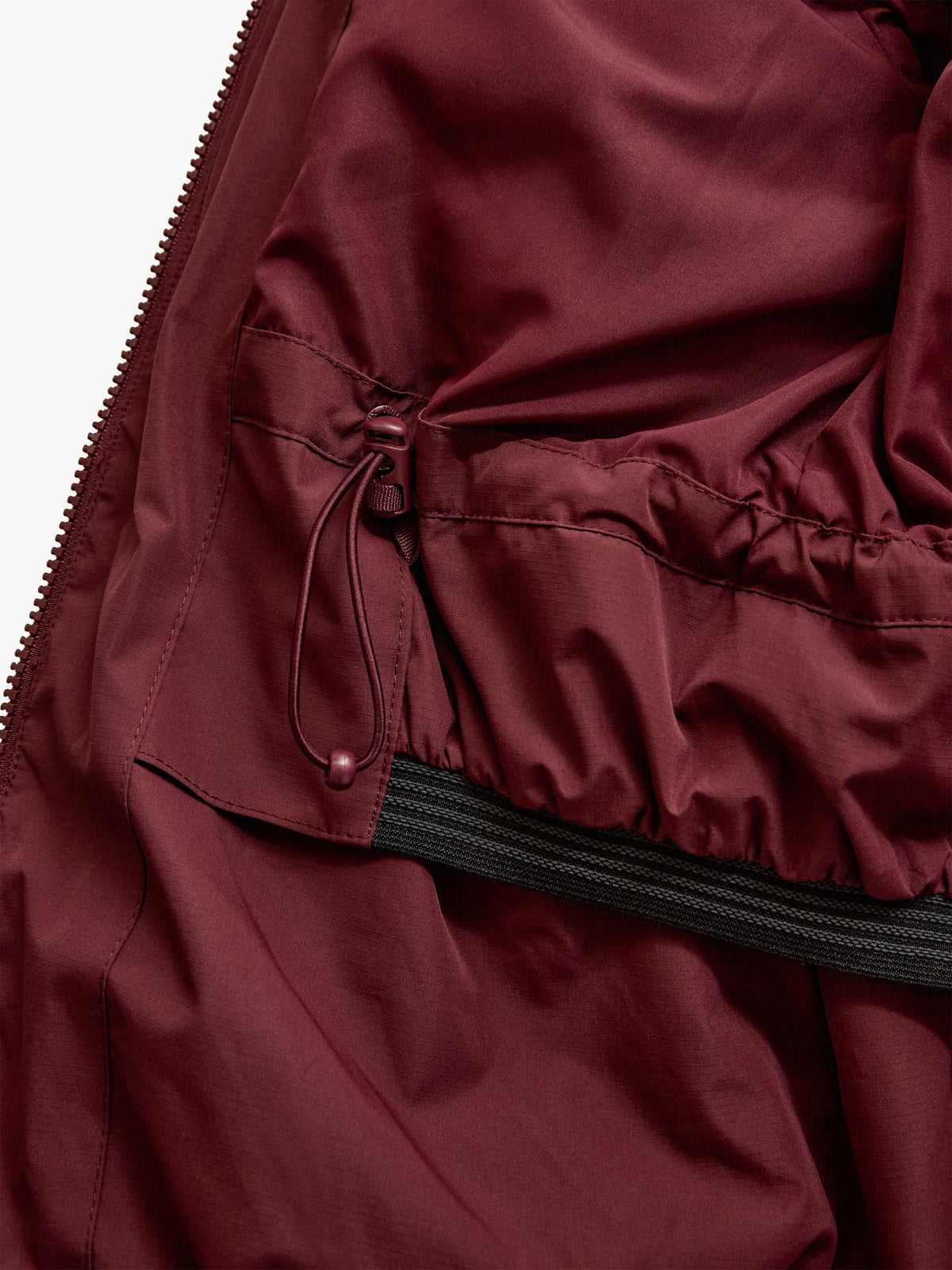 Winter Puffer Jacket with Drawstring - Tween - Bordeaux | 101416 Elenor