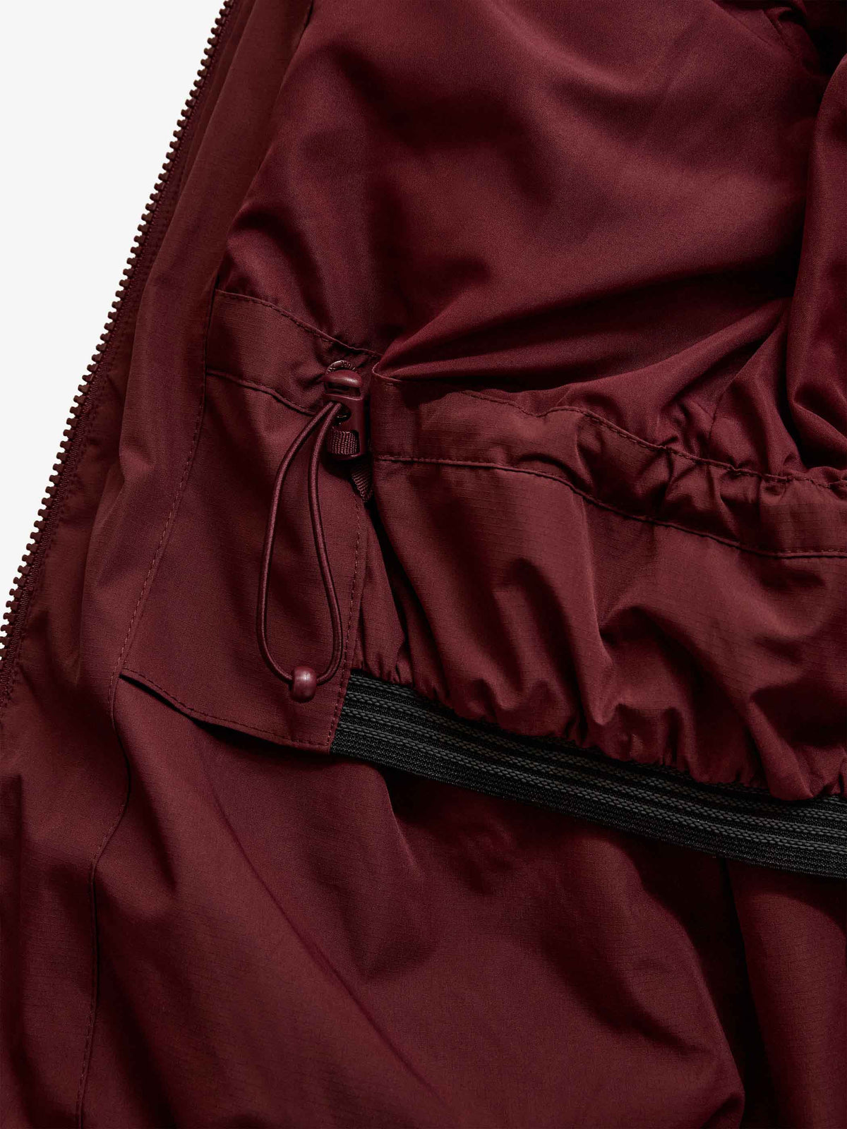 Winter Puffer Jacket with Drawstring - Kids - Bordeaux | 101415 Elenor