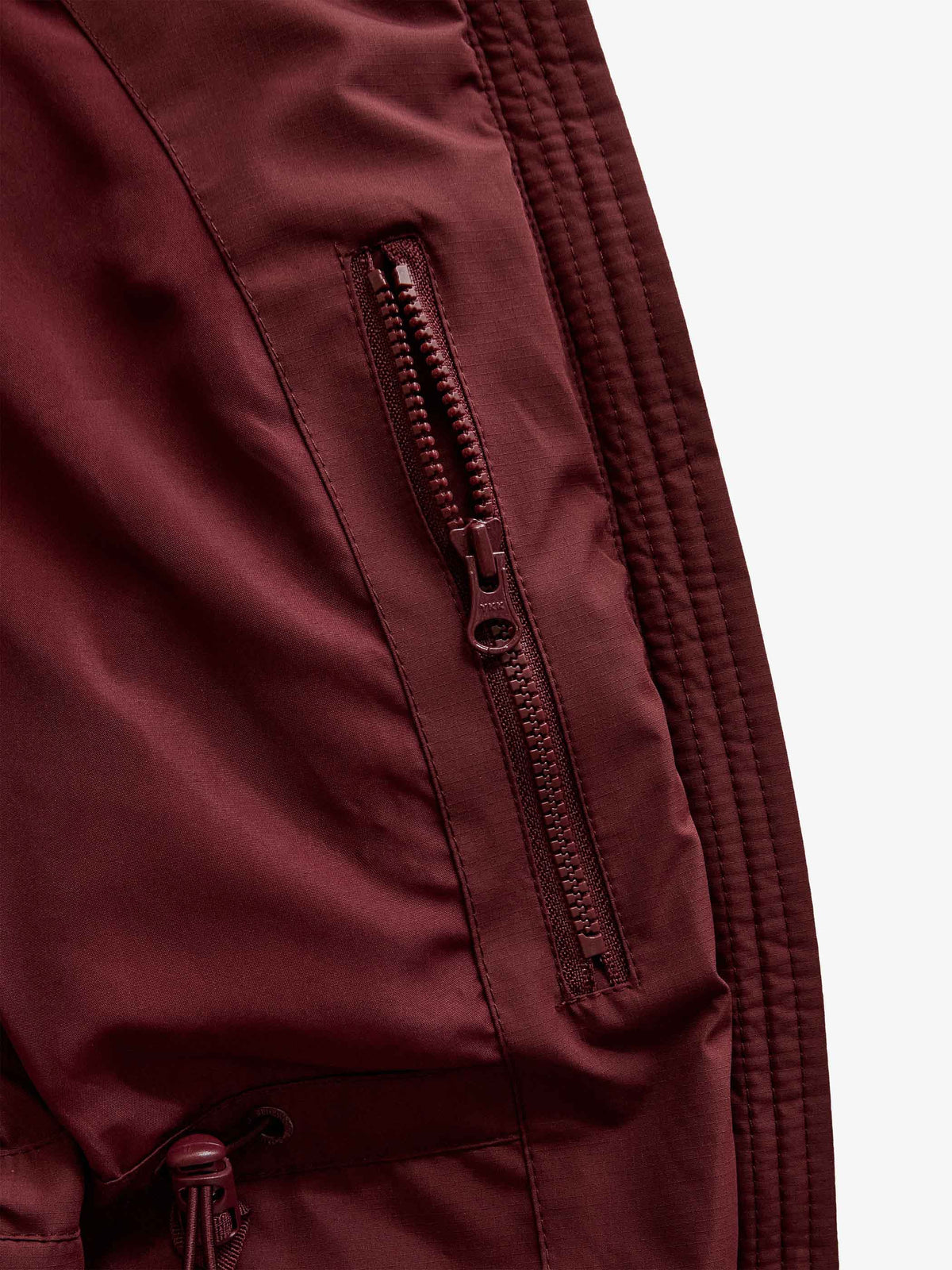 Winter Puffer Jacket with Drawstring - Kids - Bordeaux | 101415 Elenor