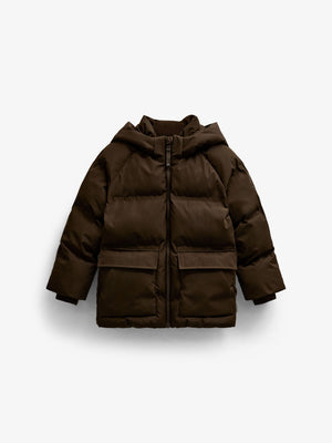 Winter Puffer Jacket - Tween - Dark Brown | 101418 Blake