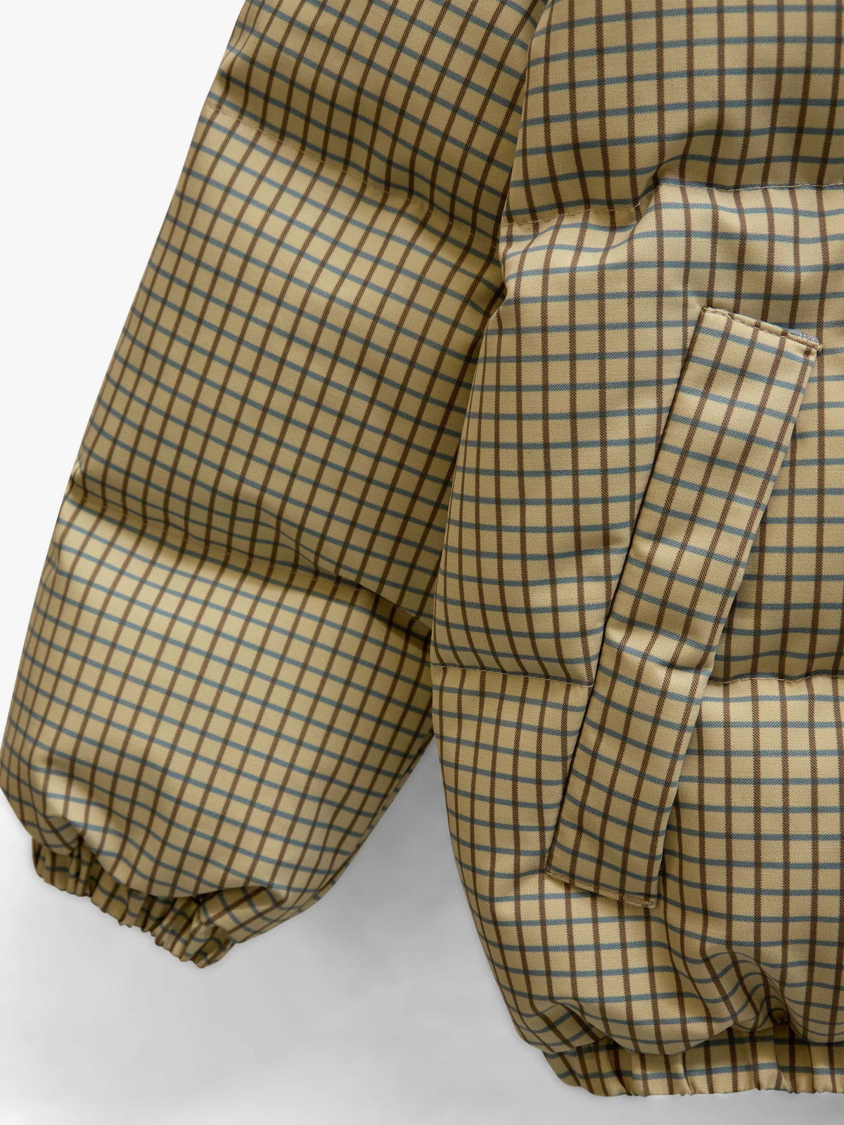Checked Puffer Jacket - Tween - Brown | 101423 Riley