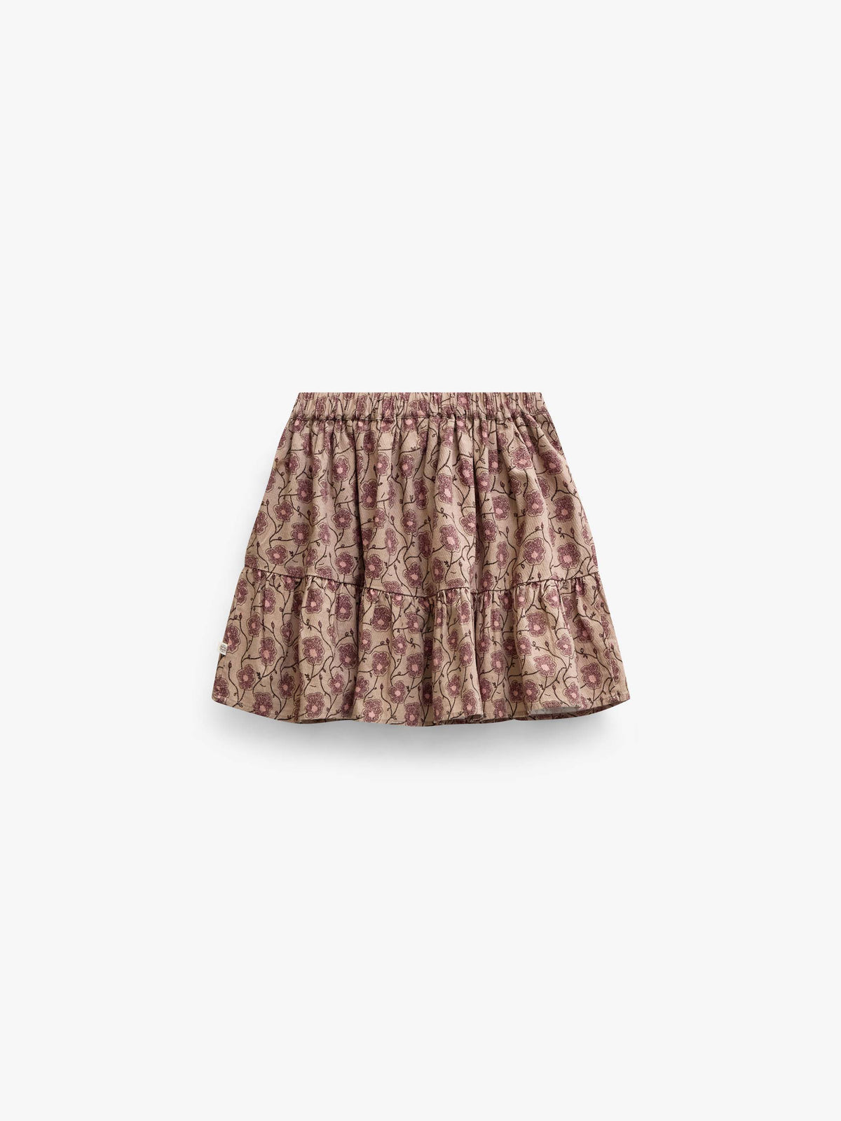Floral Cotton Skirt - Kids - Rose/Bordeaux | 101429 Nova