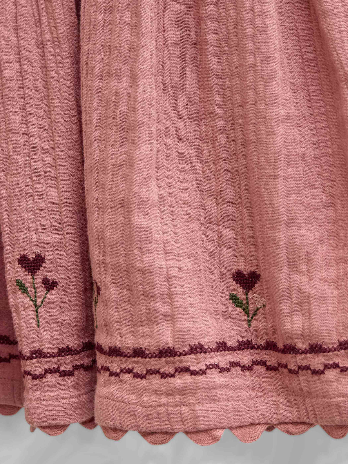 Ric Rac Corduroy Skirt - Tween - Dusty Rose | 101480 Sille