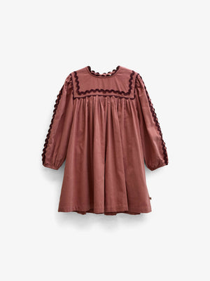 Ric Rac Corduroy Dress - Tween - Dusty Rose | 101476 Sille