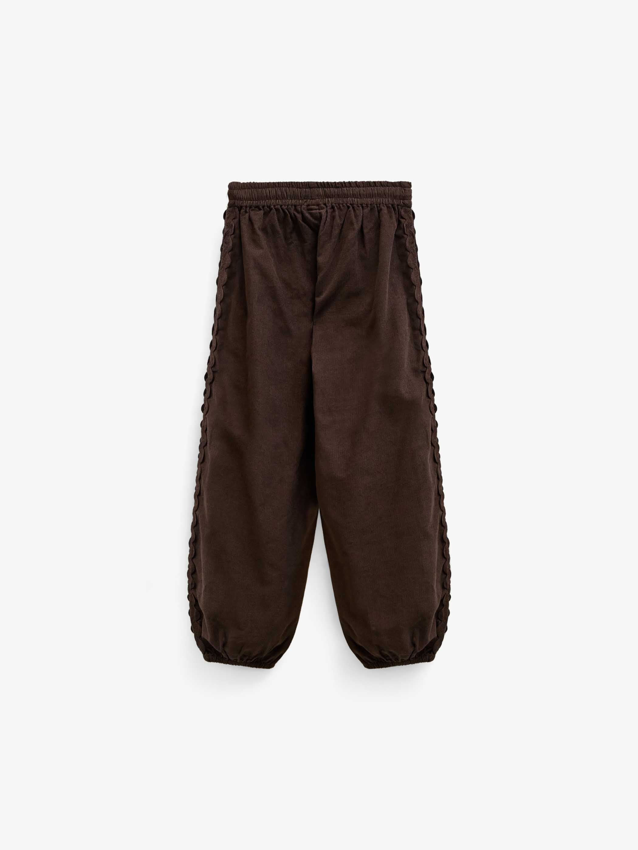 Ric Rac Corduroy Trousers - Tween - Dark Brown | 101482 Sille