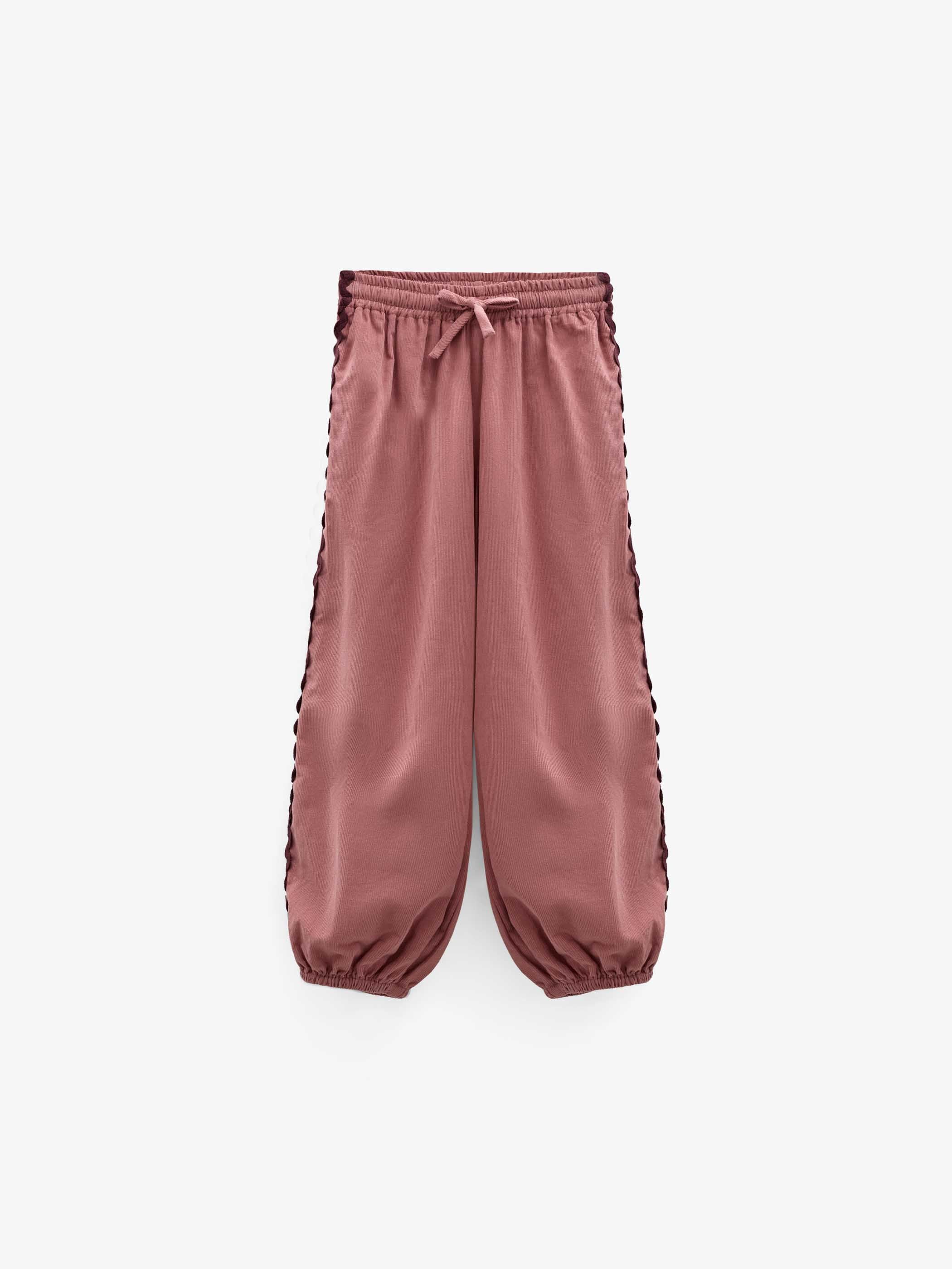 Ric Rac Corduroy Trousers - Tween - Dusty Rose | 101484 Sille