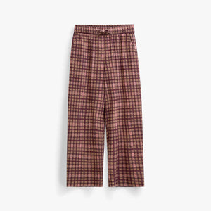Checked Cotton Trousers - Kids - Rose | 101489 Penny