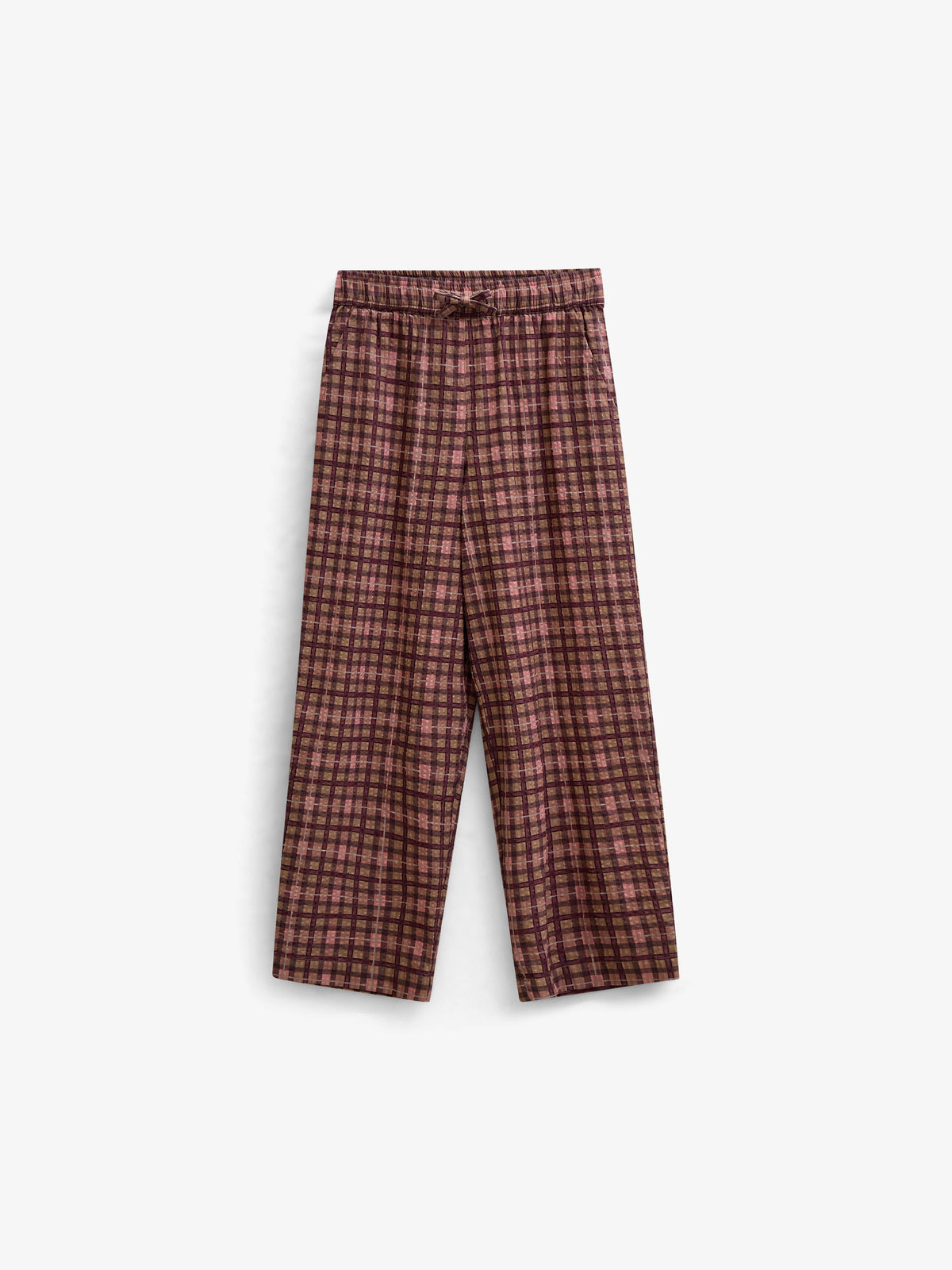 Checked Cotton Trousers - Tween - Rose | 101490 Penny