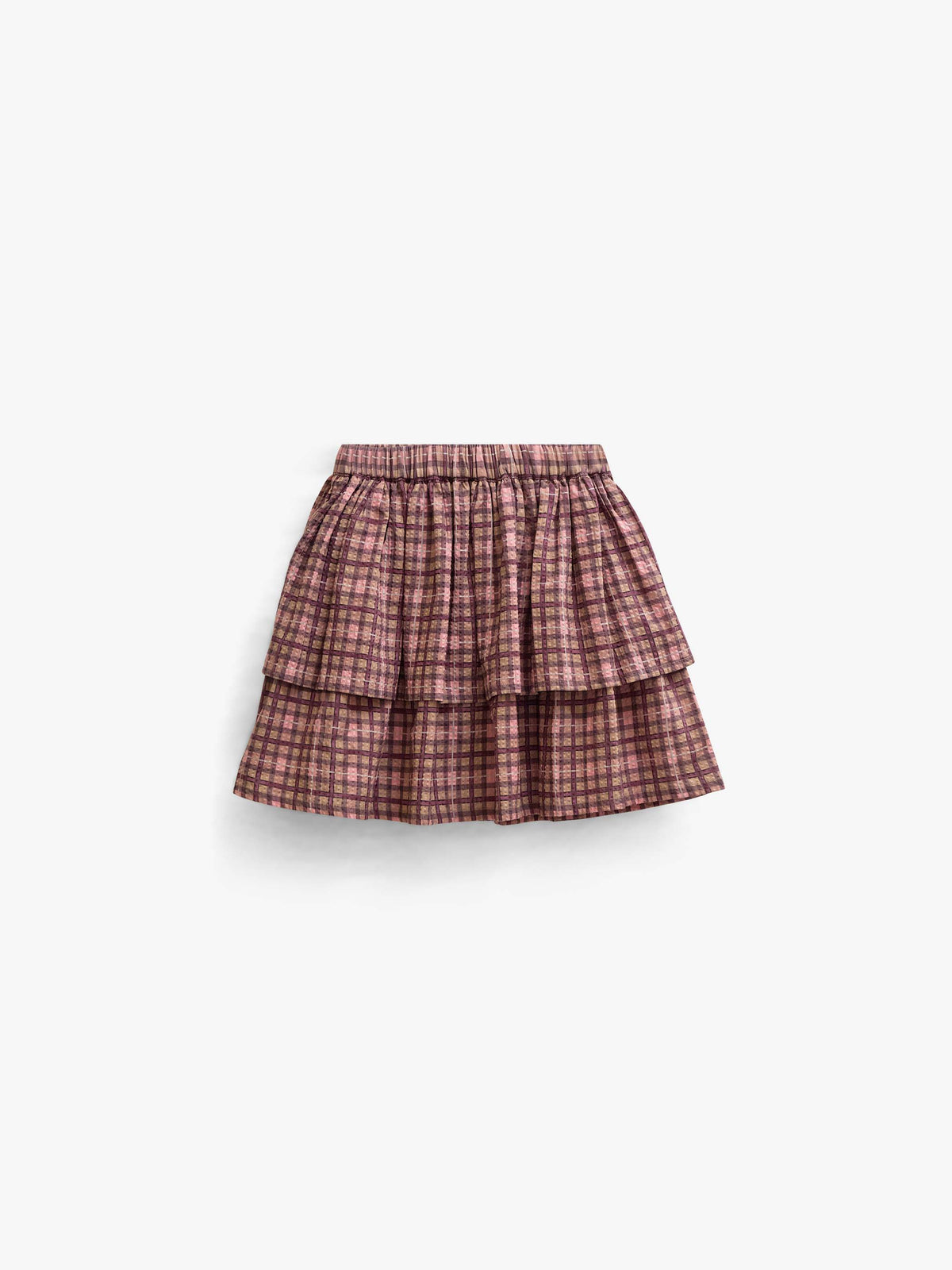 Checked Cotton Skirt - Kids - Rose | 101497 Penny