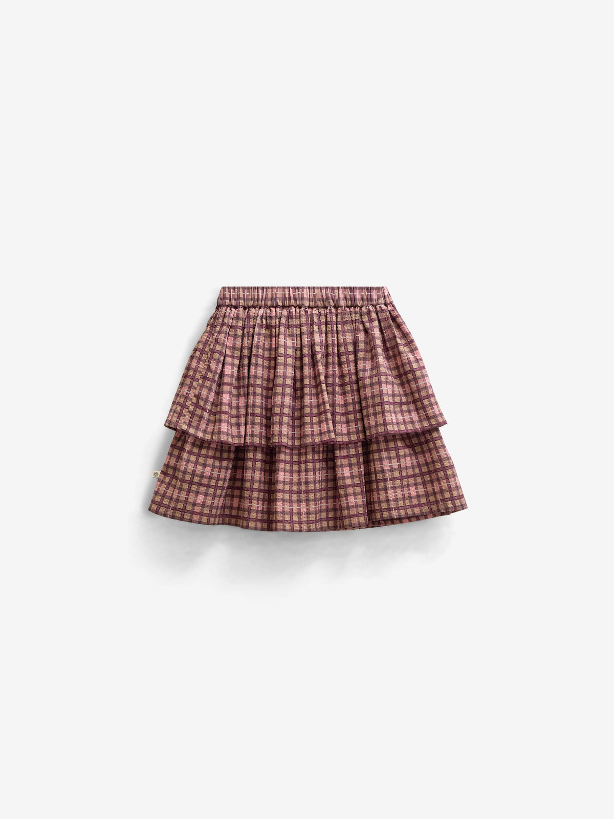 Checked Cotton Skirt - Kids - Rose | 101497 Penny