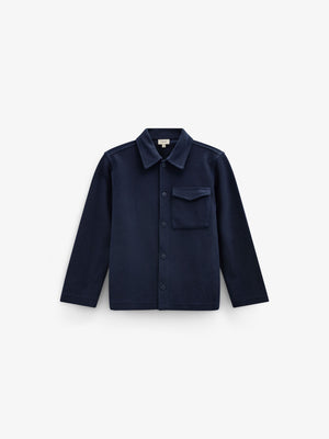 Textured Sweat Overshirt - Tween - Navy | 101501 Wilder
