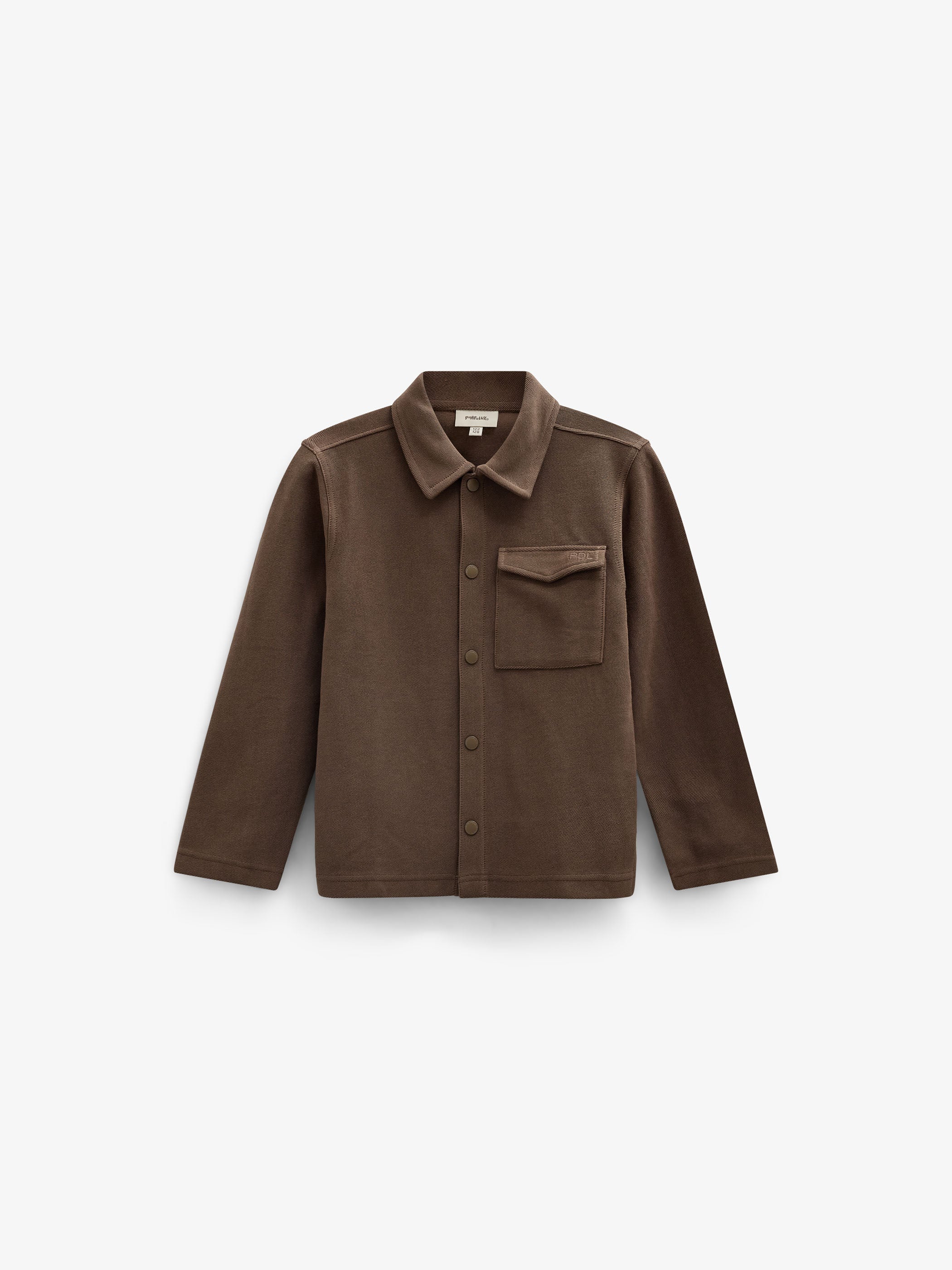 Textured Sweat Overshirt - Tween - Brown | 101502 Wilder