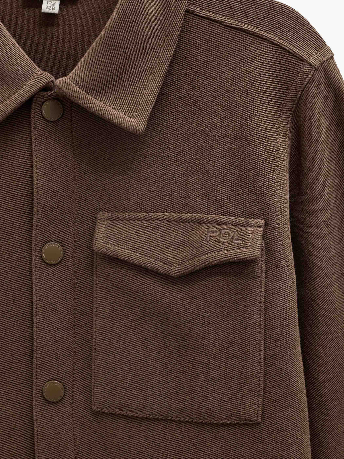Textured Sweat Overshirt - Tween - Brown | 101502 Wilder