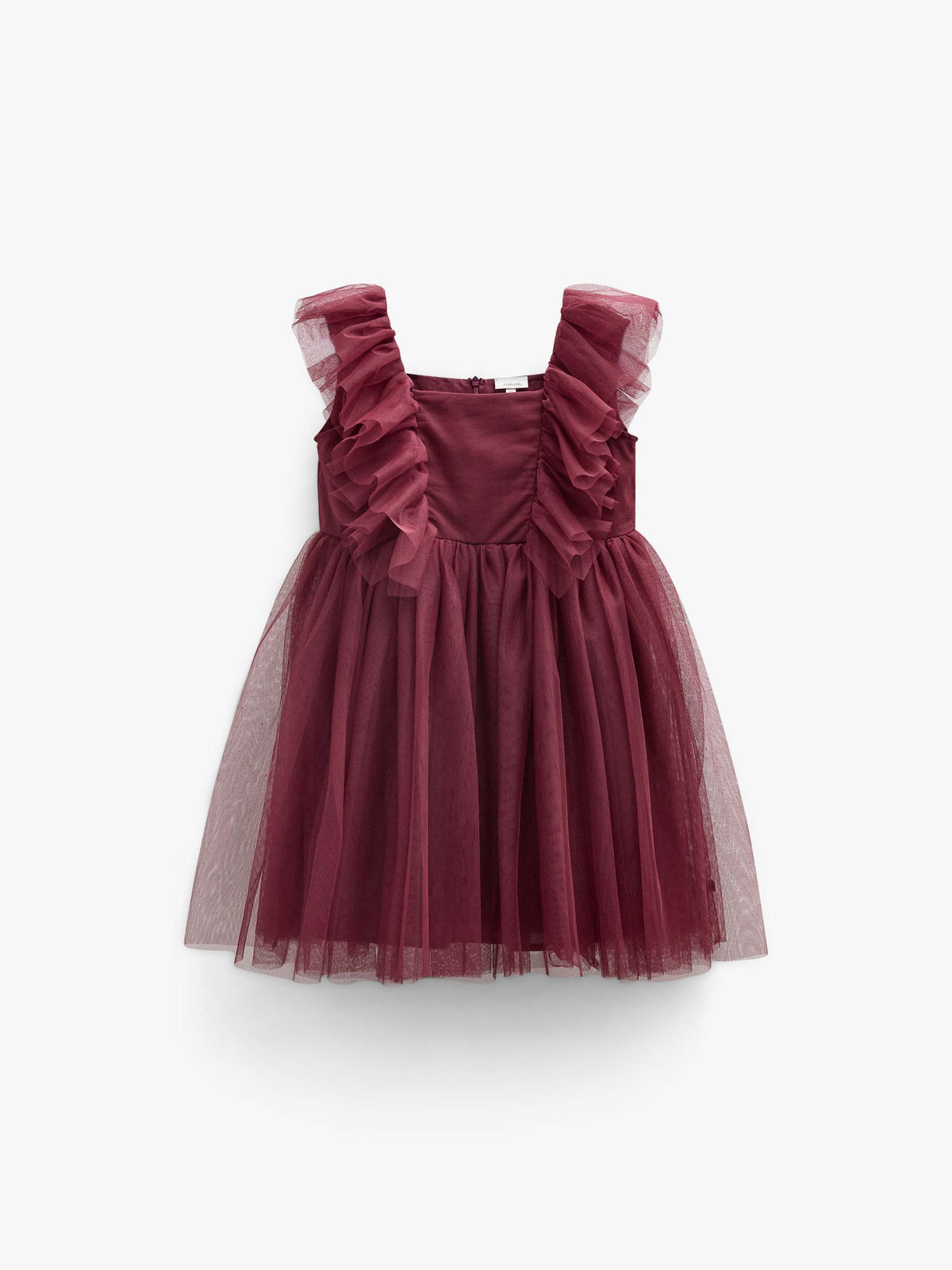 Tulle Dress - Kids - Bordeaux | 101507 Bianca