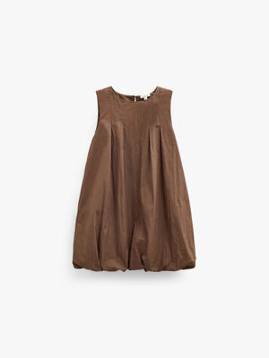 Bubble Hem Dress - Kids - Brown | 101513 Celeste