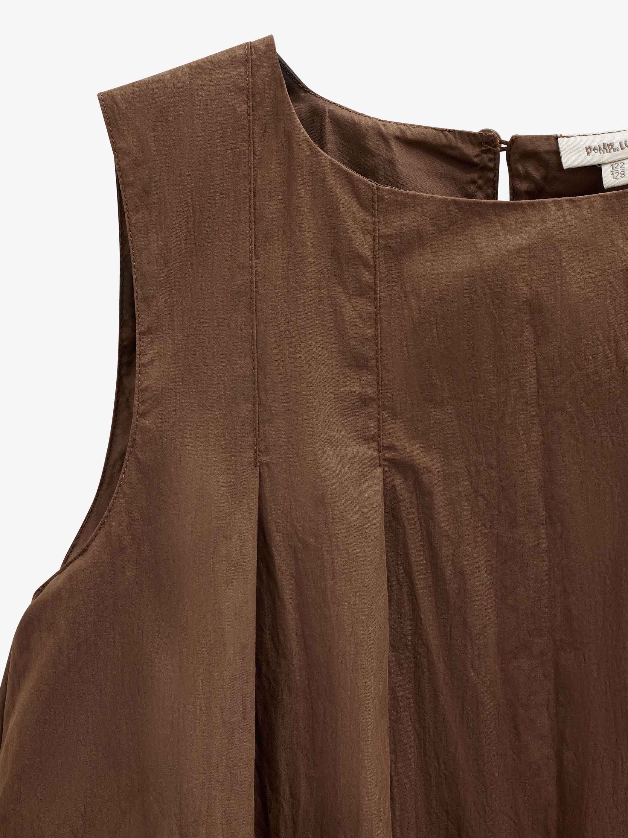 Bubble Hem Dress - Tween - Brown | 101514 Celeste