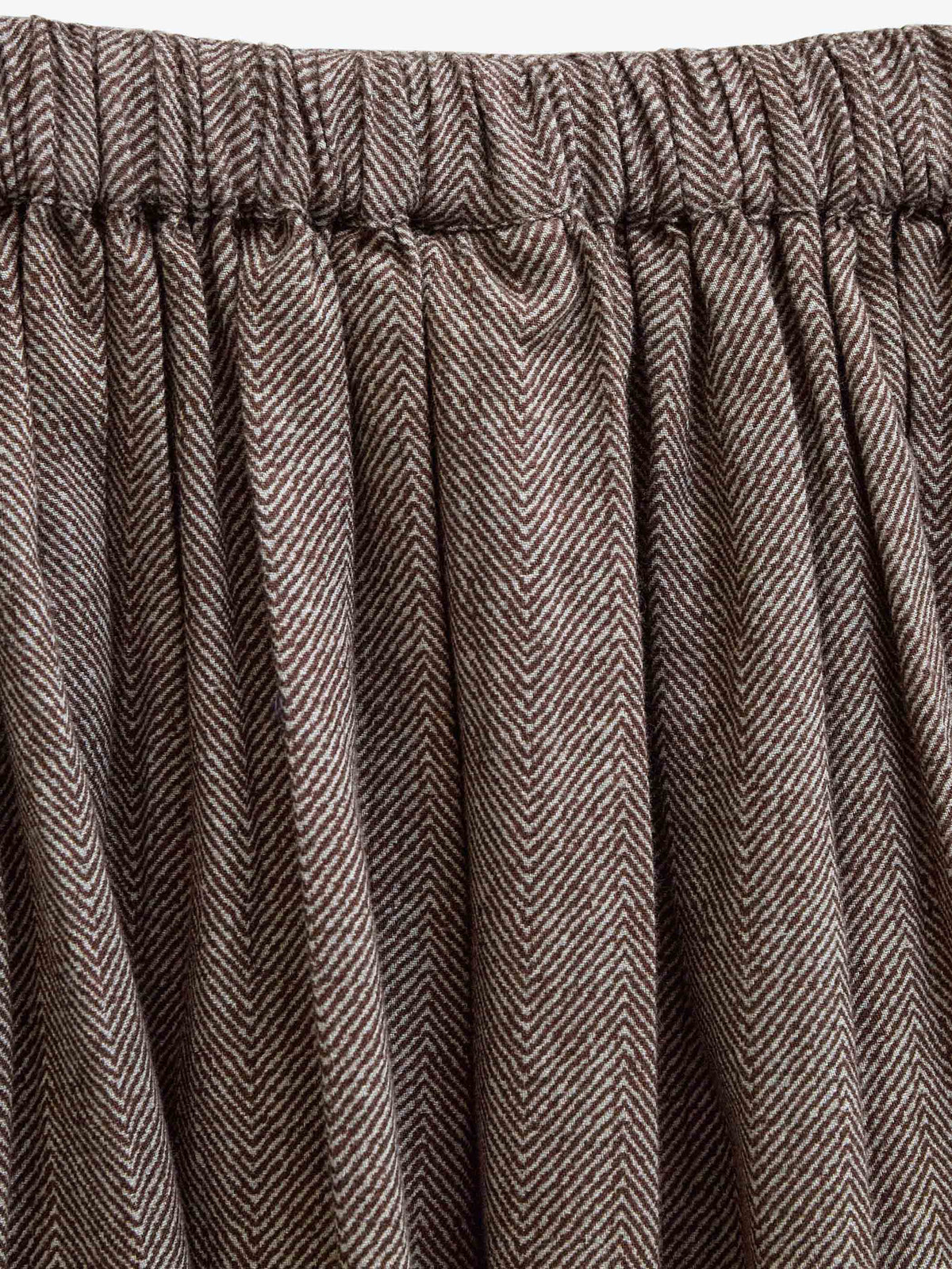 Cotton Herringbone Skirt - Tween - Dark Brown | 101521 Susse