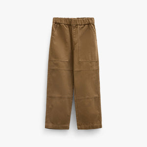 Canvas Patch Pocket Trousers - Kids - Light Brown | 101533 Greyson