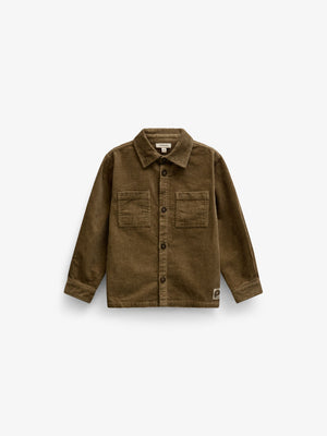 Corduroy Patch Pocket Overshirt - Tween - Khaki | 101540 Reed