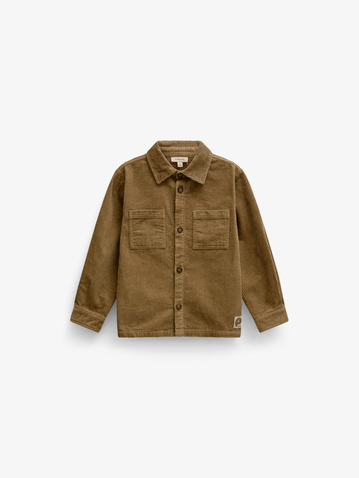Corduroy Patch Pocket Overshirt - Tween - Khaki | 101540 Reed