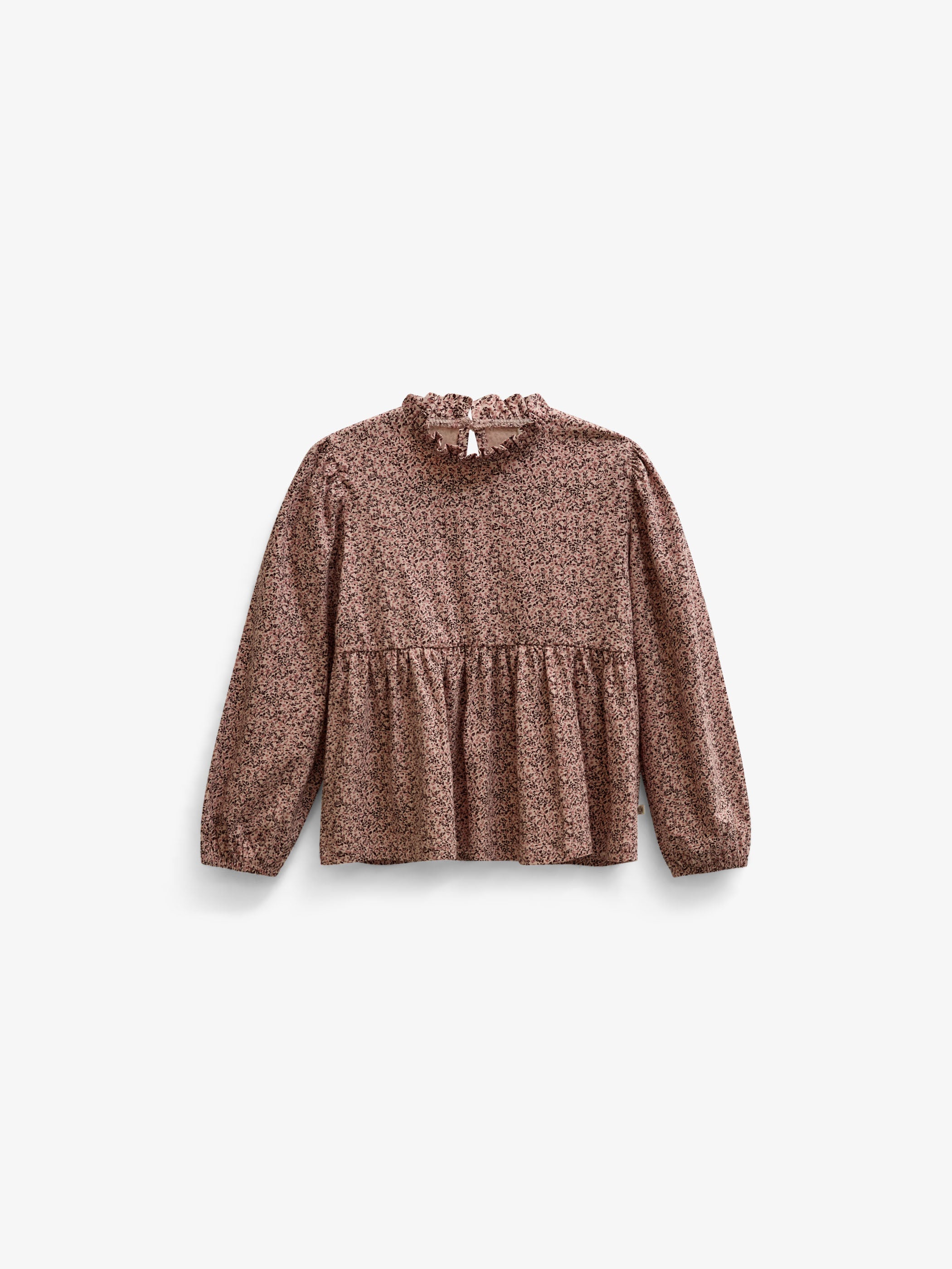Printed Peplum Jersey Blouse - Tween - Rose/Bordeaux | 101544 Heidi