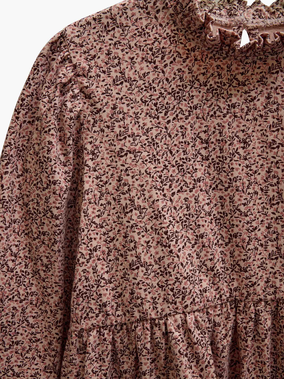 Printed Peplum Jersey Blouse - Tween - Rose/Bordeaux | 101544 Heidi