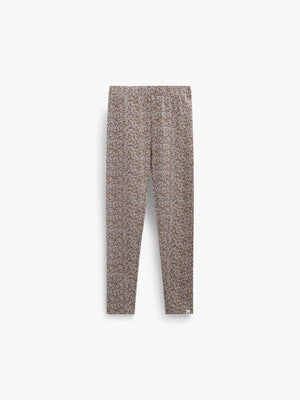 Printed Jersey Leggings - Kids - Blue/Brown | 101549 Heidi
