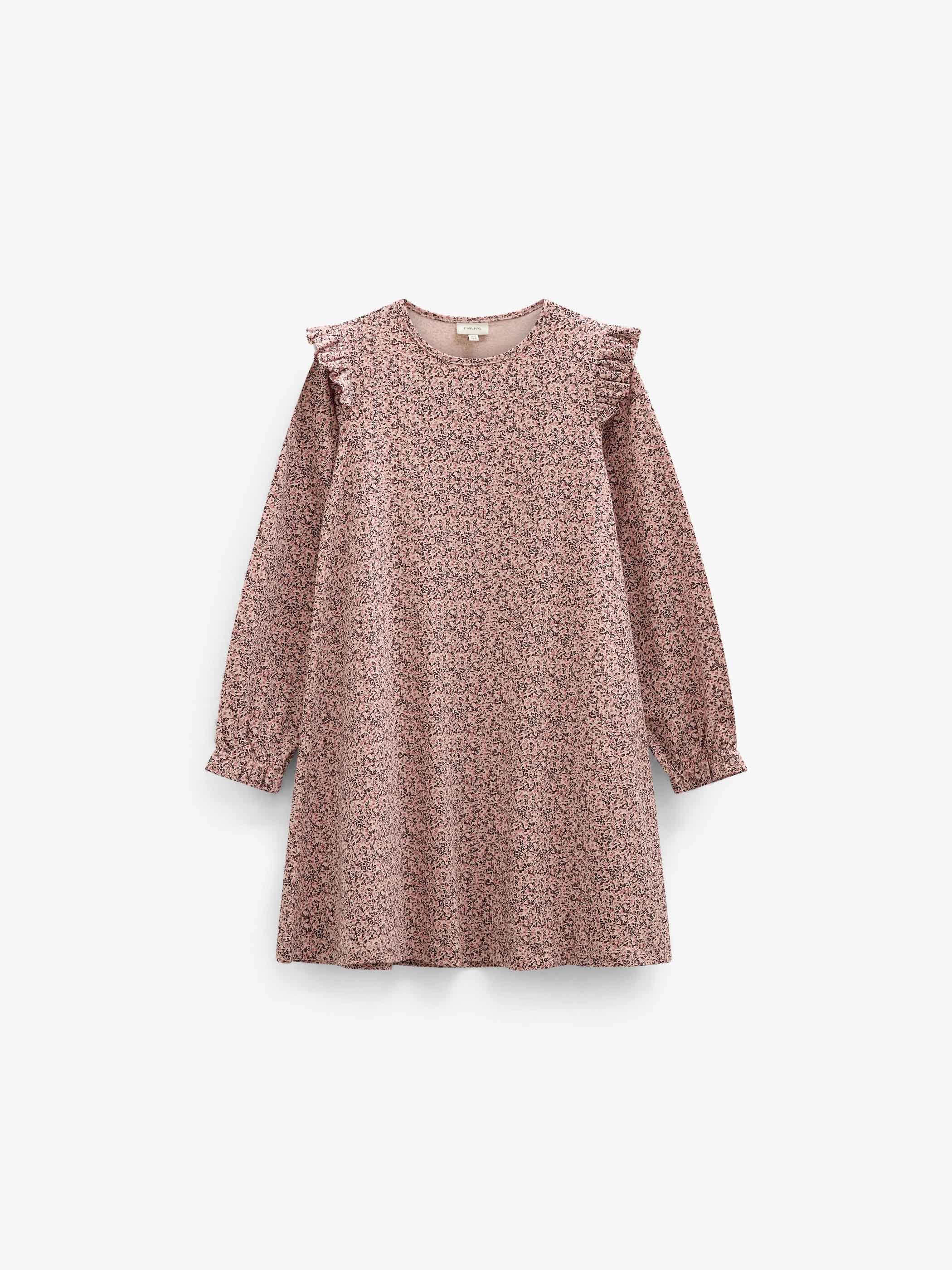 Printed Jersey Dress - Tween - Rose/Bordeaux | 101556 Heidi