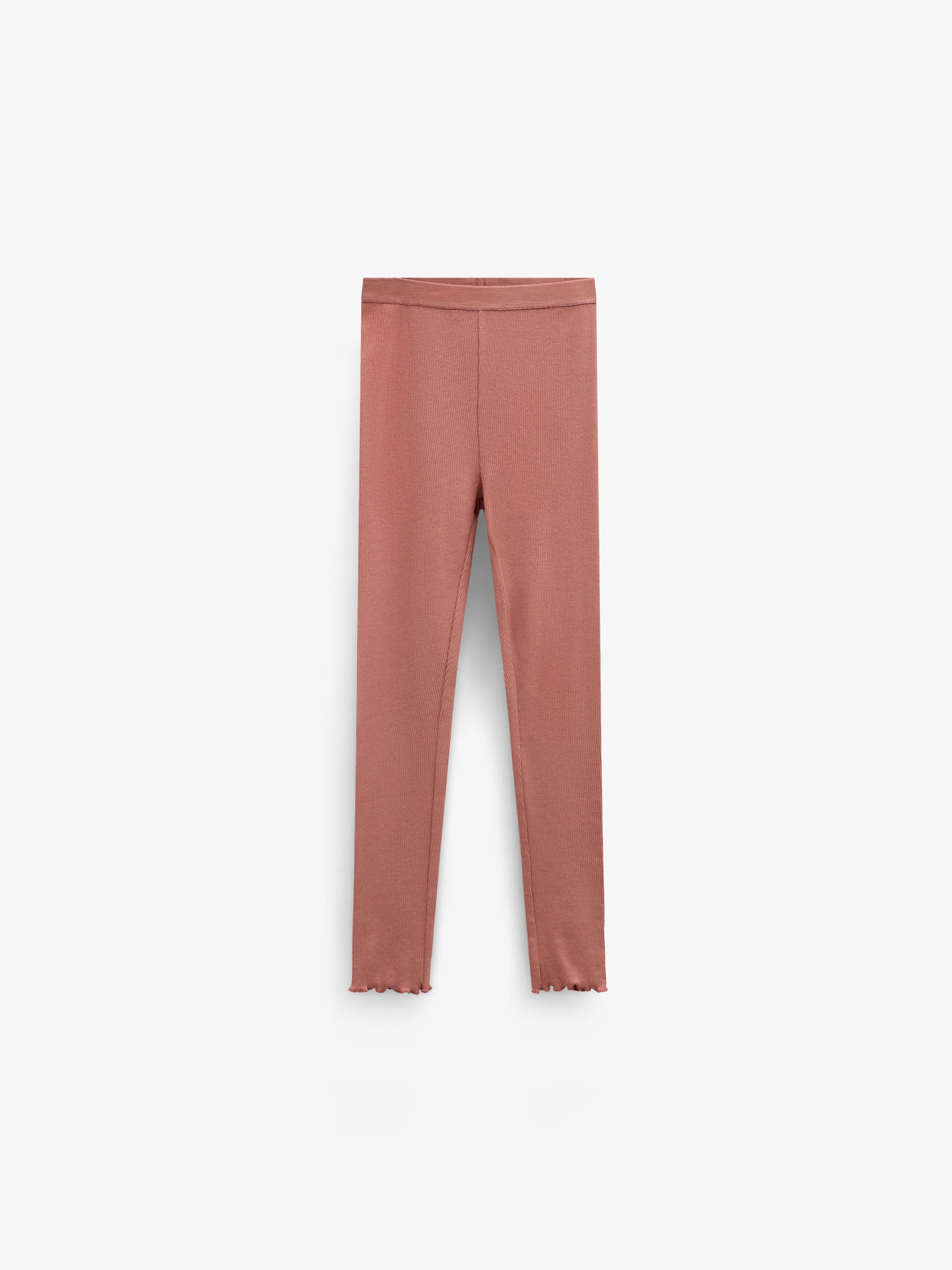 Ribbed Modal-Blend Leggings - Tween - Dusty Rose | 101568 Lottie