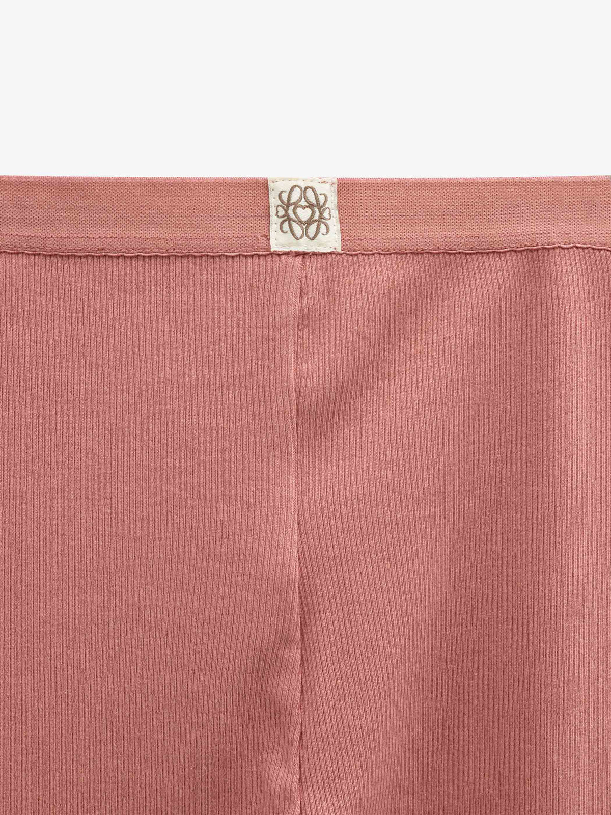Ribbed Modal-Blend Leggings - Kids - Dusty Rose | 101567 Lottie