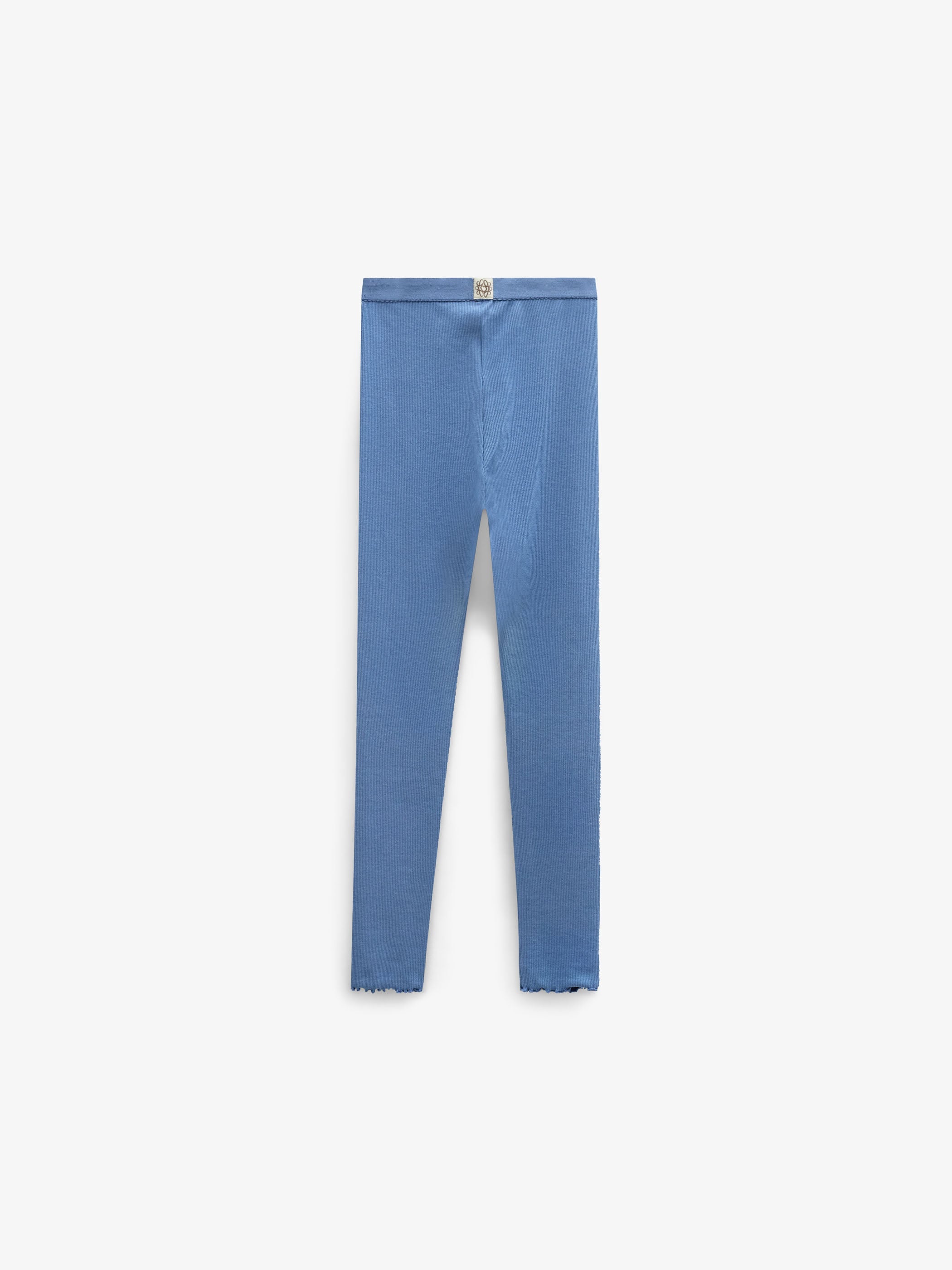 Ribbed Modal-Blend Leggings - Tween - Dusty Blue | 101572 Lottie