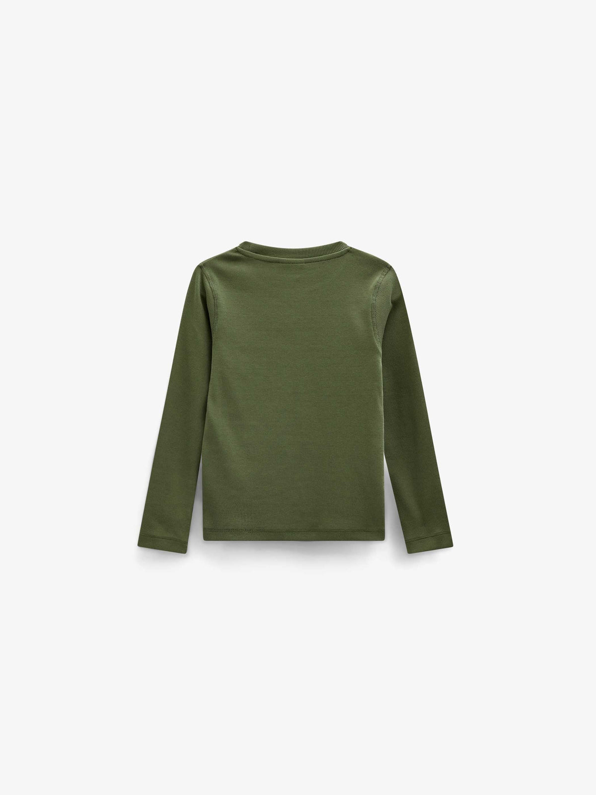 Ribbed Long-Sleeve T-Shirt - Tween - Moss Green | 101600 Conrad
