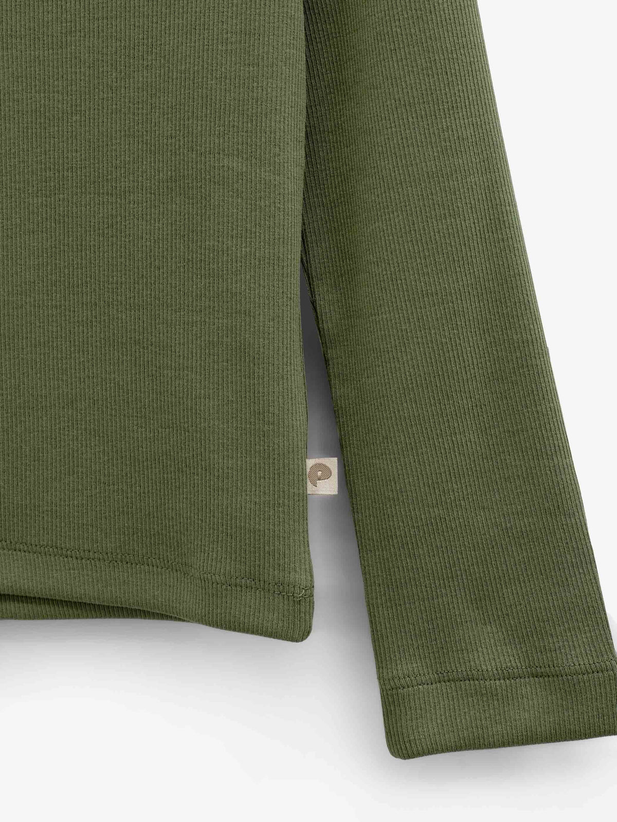 Ribbed Long-Sleeve T-Shirt - Tween - Moss Green | 101600 Conrad