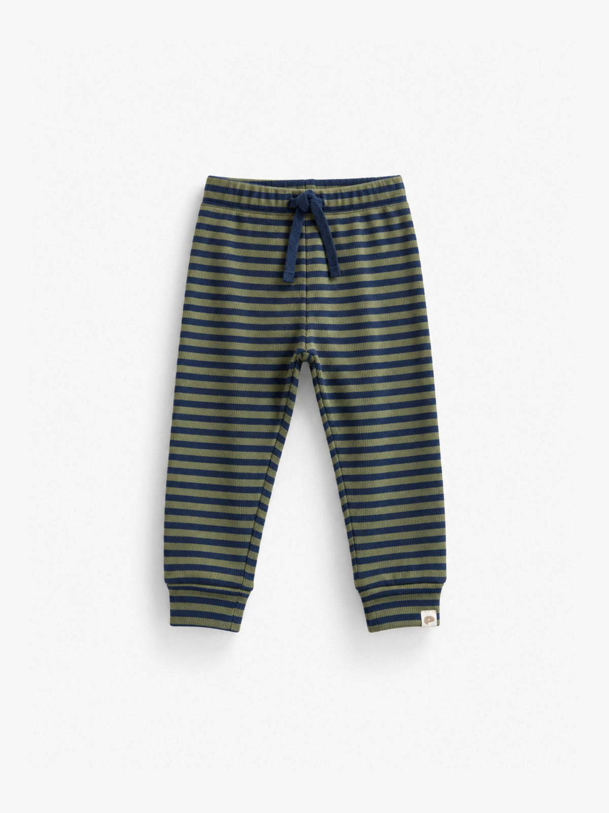 Ribbed Trousers - Kids - Moss Green/Navy Stripe | 101605 Conrad