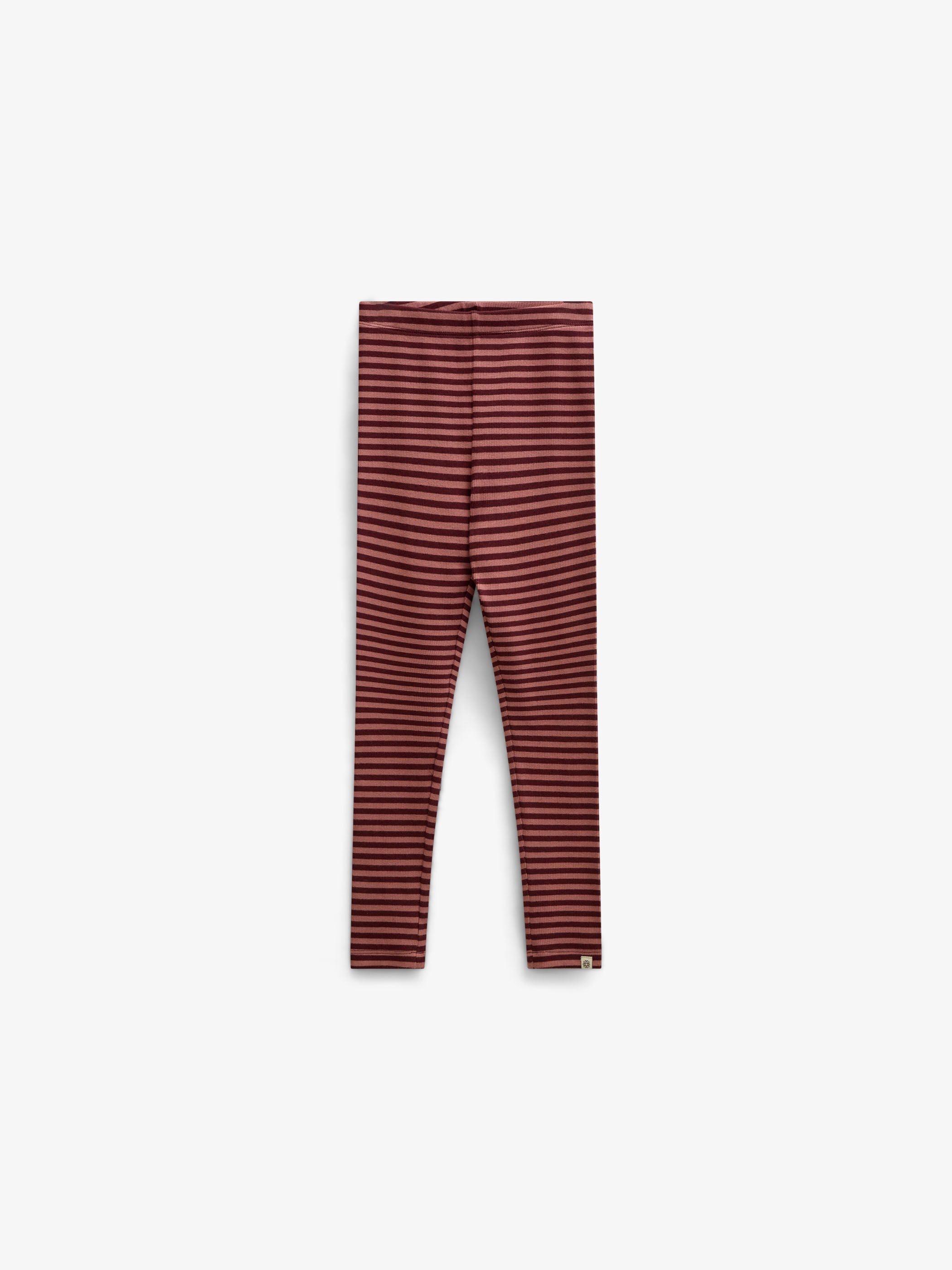 Striped Rib Leggings - Tween - Dusty Rose/Bordeaux | 101613 Gloria