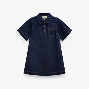 Denim Dress - Kids - Dark Blue | 101618 Alison