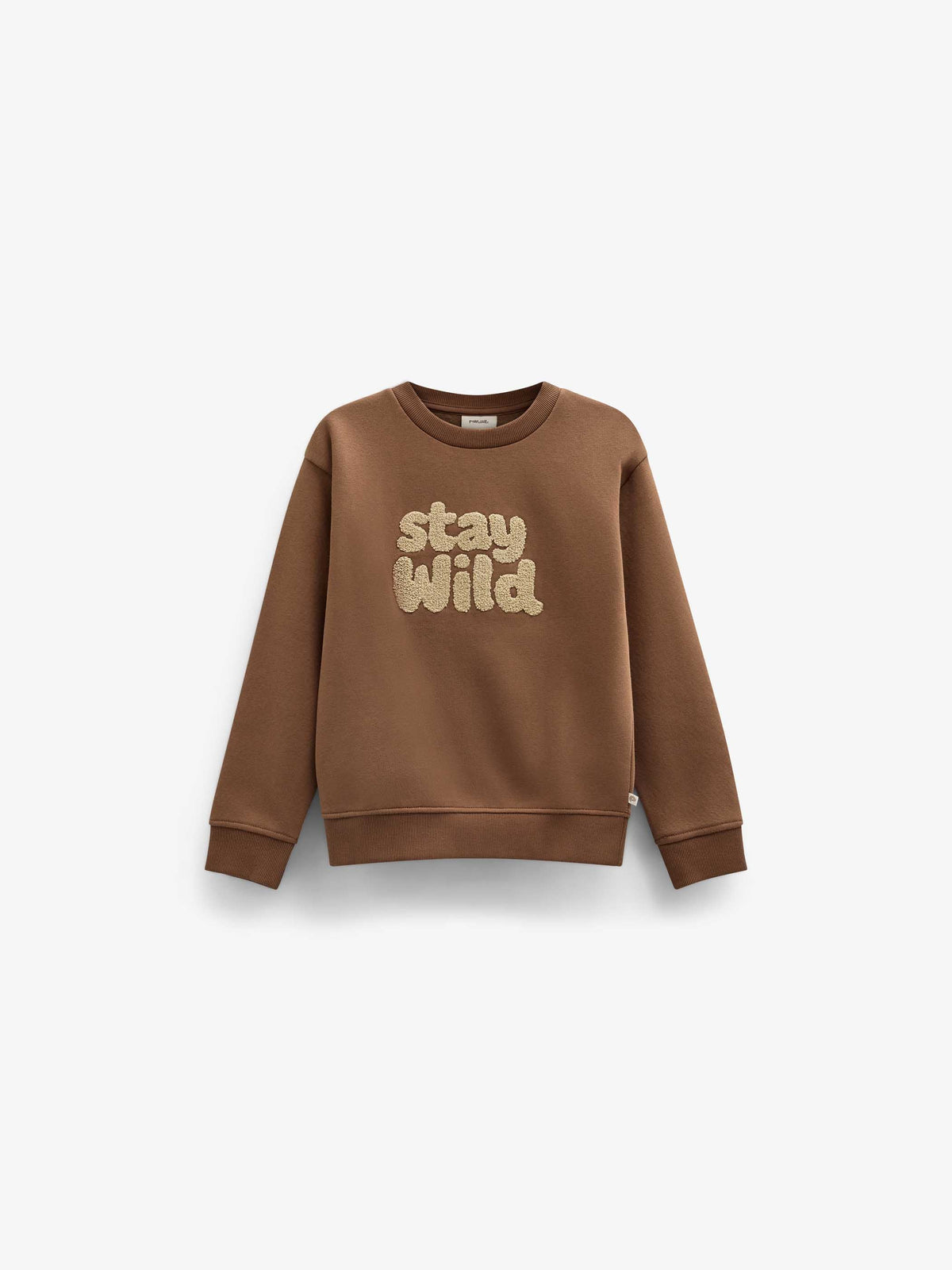 Front Print Crew Neck Sweatshirt - Kids - Toffee | 101620 Joel