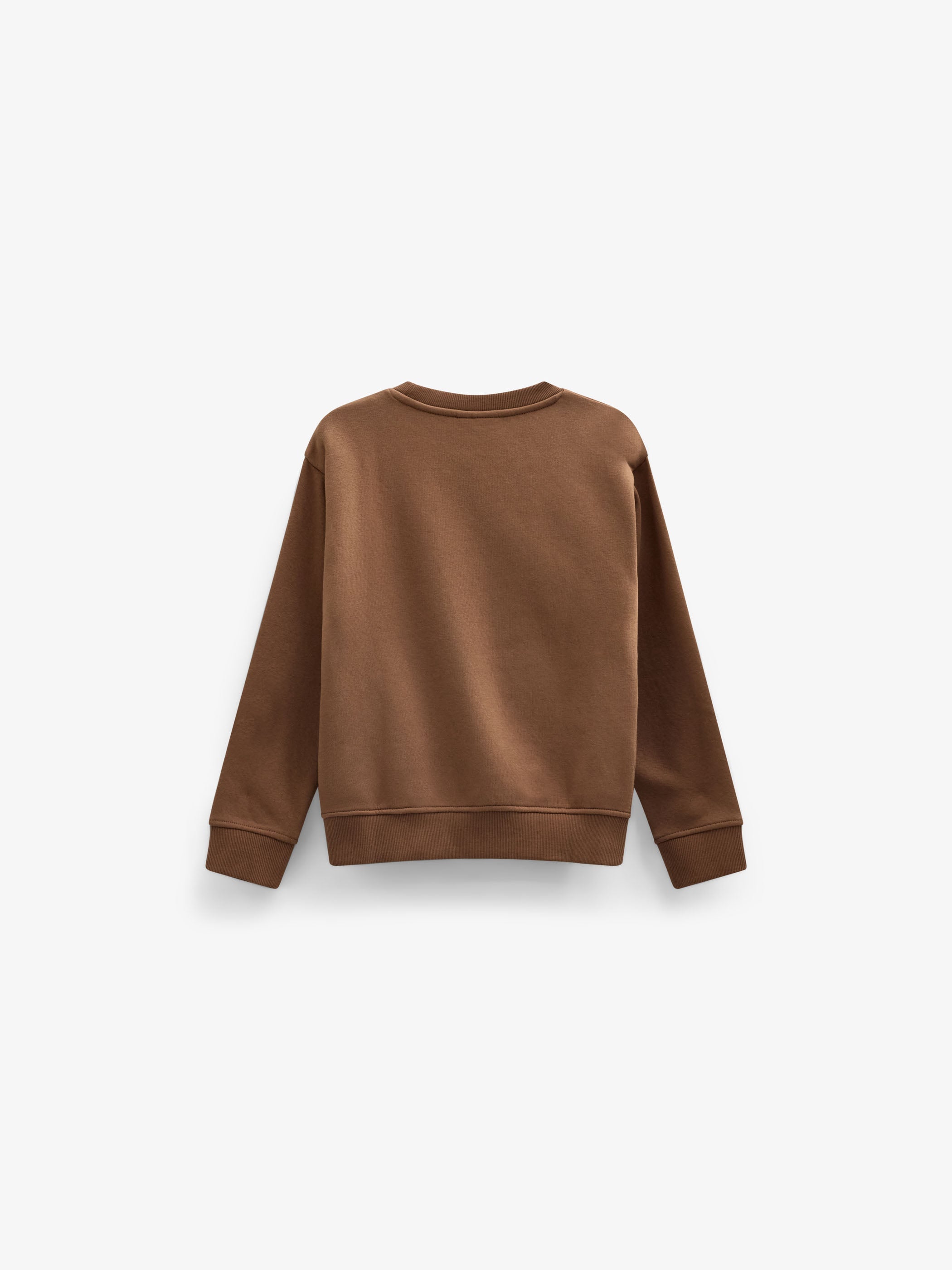 Front Print Crew Neck Sweatshirt - Kids - Toffee | 101620 Joel