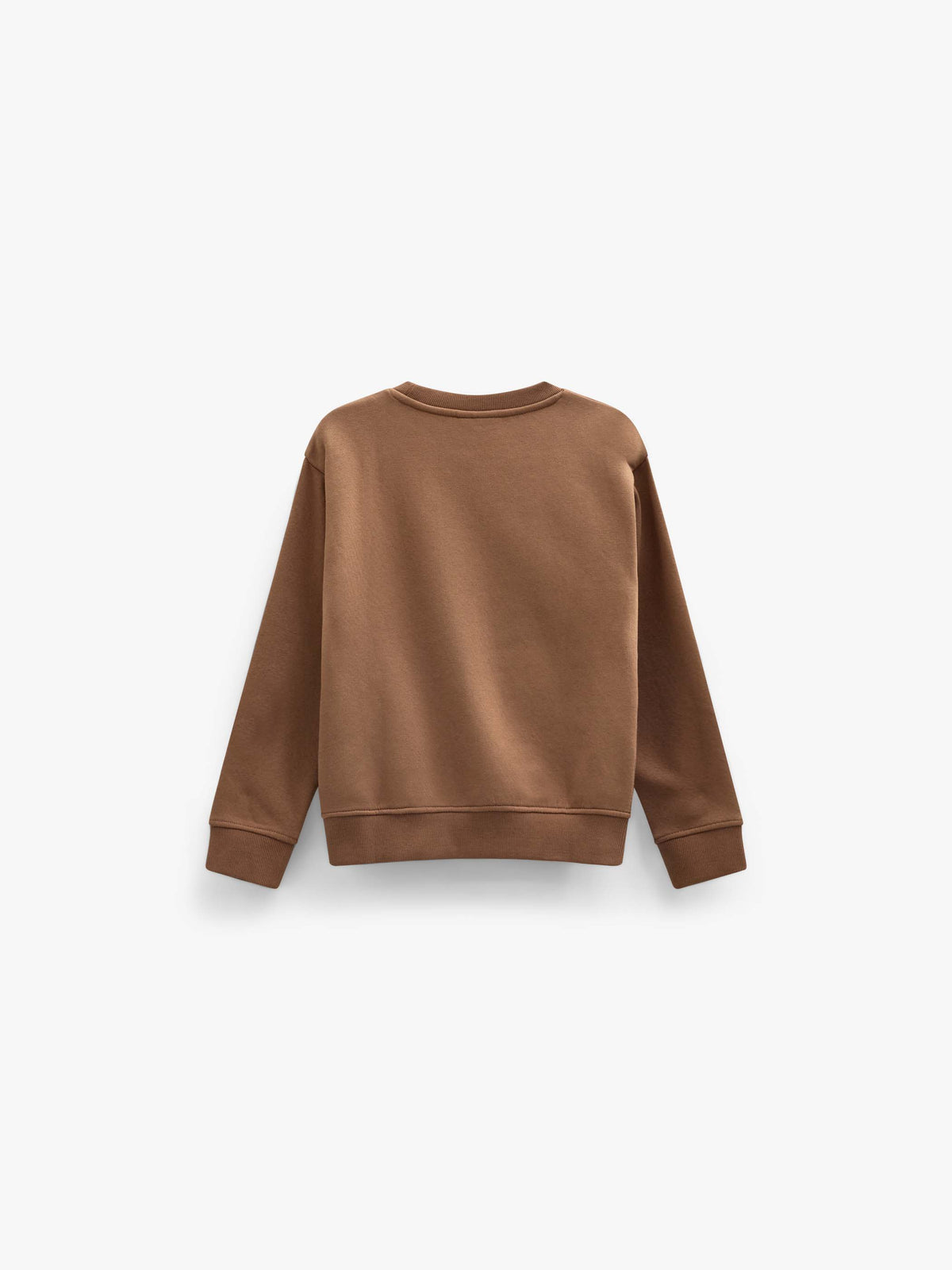 Front Print Crew Neck Sweatshirt - Kids - Toffee | 101620 Joel